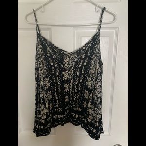 Black and White Blouse, with Cold Shoulder